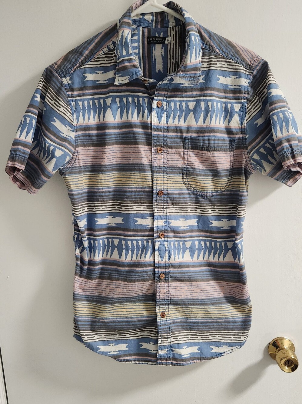 Earthbound Trading CO. Southwestern Inspired Shirt ,size M